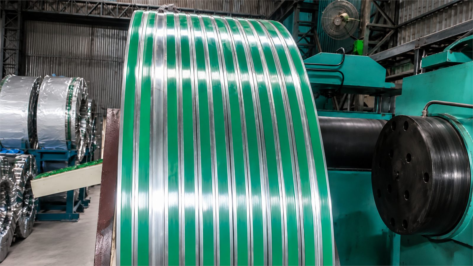 Slit stainless steel coil output at SK Slitters