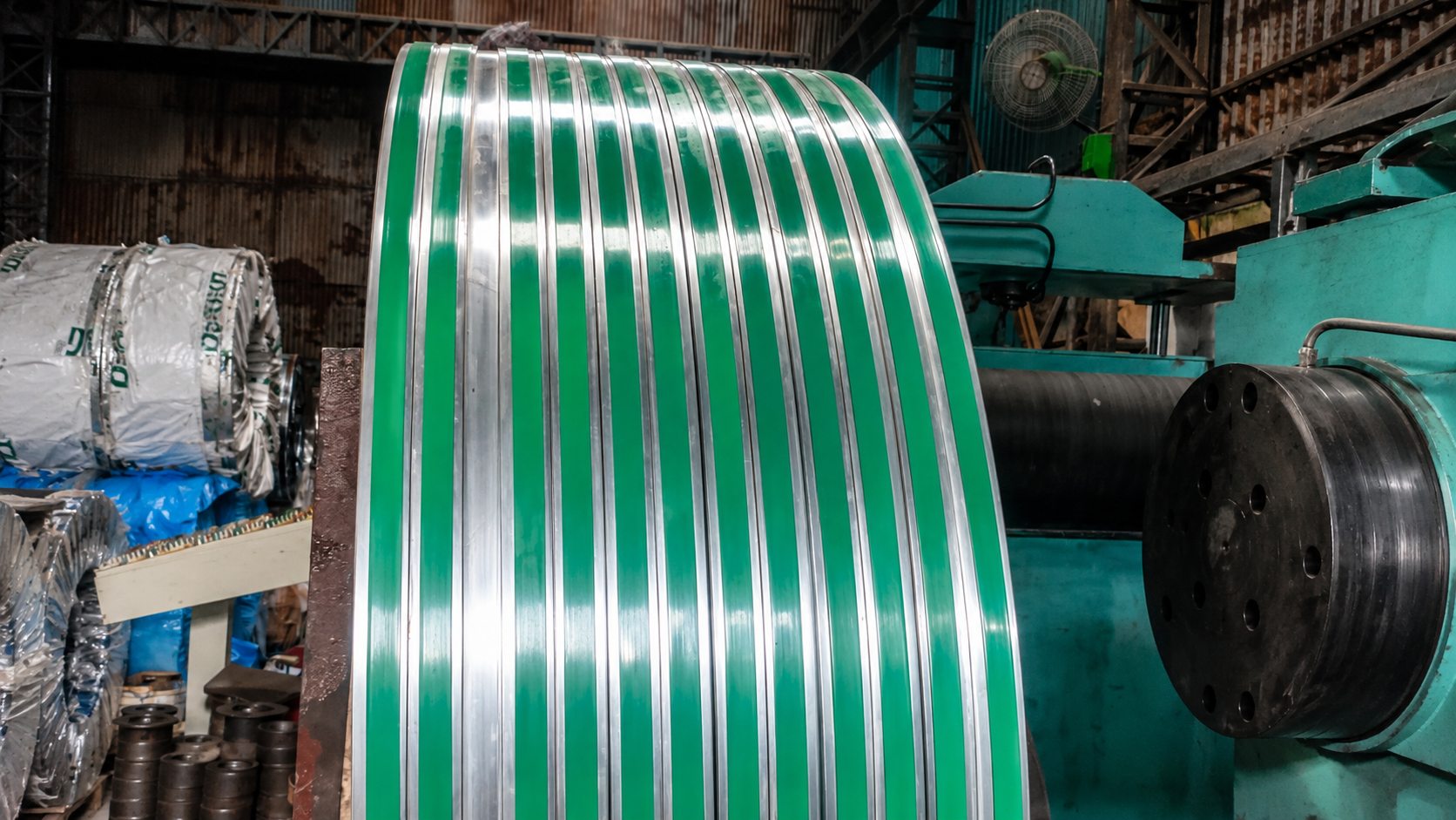 Slit stainless steel coil output at SK Slitters